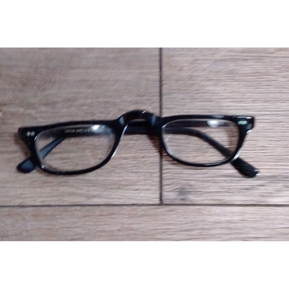 Vintage Swan OPT USA 5‎ 3/4 Black Eyeglasses